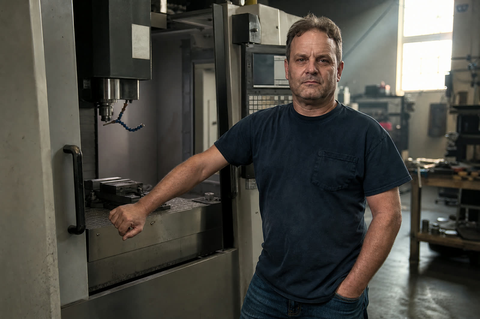 Owner-operator and his rig